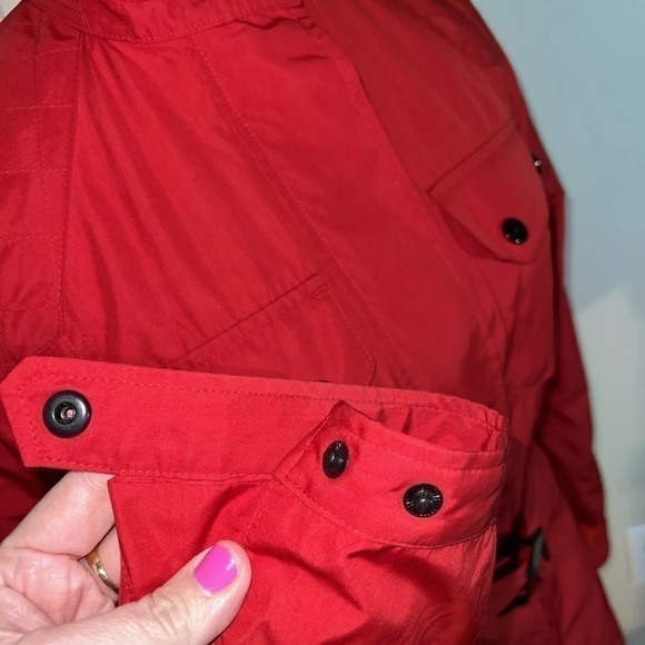 L-RL Active Ralph Lauren Preppy Red Vented Lightweight Windbreaker Jacket Small - Picture 11 of 12